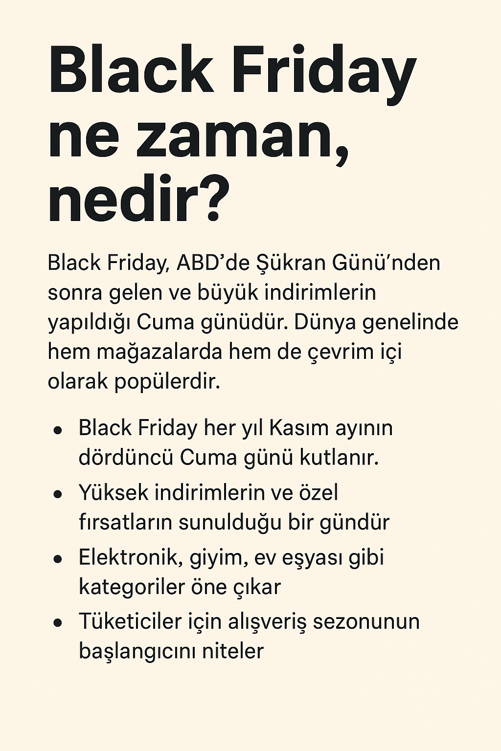 Black Friday – “Ne Zaman, Nedir?” Kapsamlı Rehber